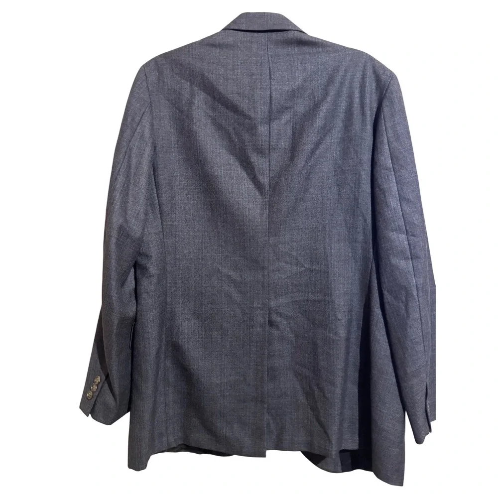 BROOKS‎ BROTHERS Mens gray Wool Blazer Sport Coat Textured Suiting  Size 42 36